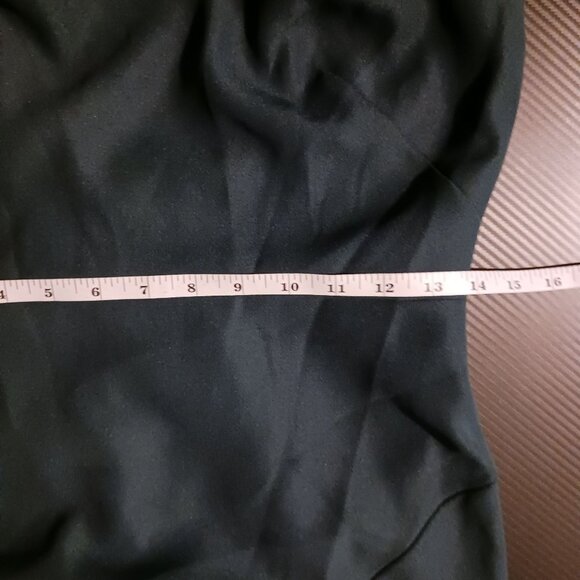 NEW Dessy Collection Cutout Open-Back Halter Maxi Dress‎ Scarf Tie Evergreen 4 - Picture 14 of 16